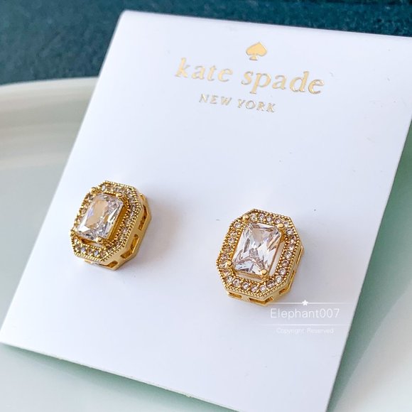 Kate Spade earrings gold crystal earrings